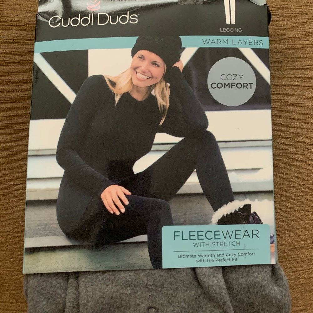 Brand New M Gray Fleece Leggings
